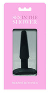 (d) Sex In The Shower Black Silicone Butt Plug